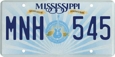 MS license plate MNH545