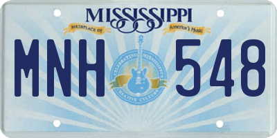 MS license plate MNH548