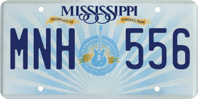 MS license plate MNH556