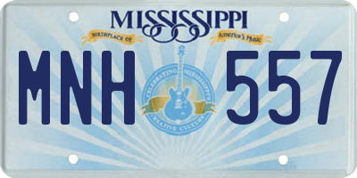 MS license plate MNH557