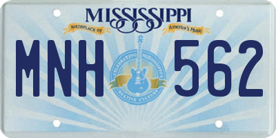 MS license plate MNH562
