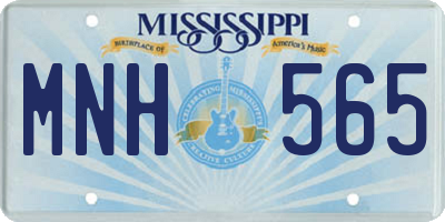 MS license plate MNH565