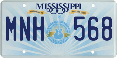 MS license plate MNH568