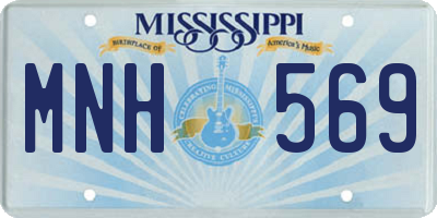 MS license plate MNH569