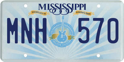 MS license plate MNH570