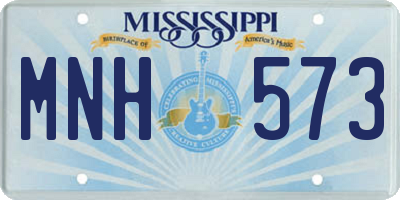 MS license plate MNH573
