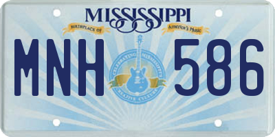 MS license plate MNH586