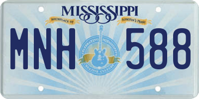 MS license plate MNH588