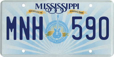 MS license plate MNH590
