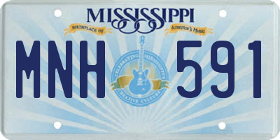 MS license plate MNH591