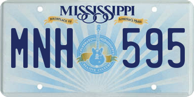 MS license plate MNH595