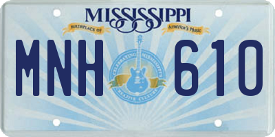 MS license plate MNH610