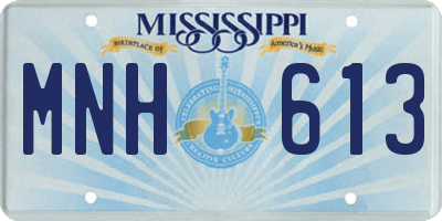MS license plate MNH613