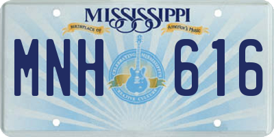 MS license plate MNH616