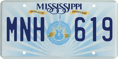 MS license plate MNH619