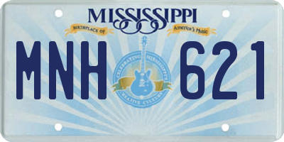 MS license plate MNH621
