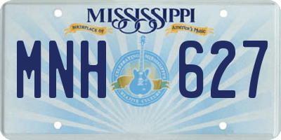 MS license plate MNH627