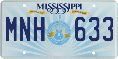 MS license plate MNH633