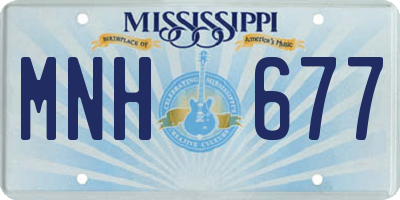 MS license plate MNH677