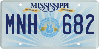 MS license plate MNH682