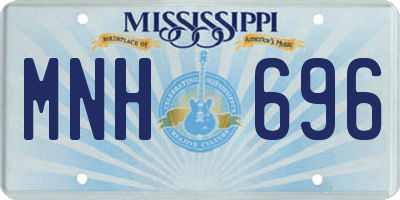 MS license plate MNH696