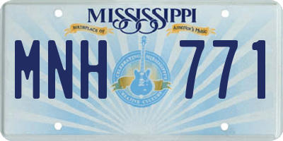 MS license plate MNH771