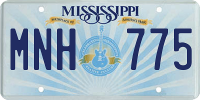 MS license plate MNH775