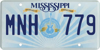 MS license plate MNH779