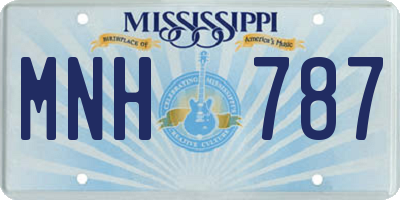 MS license plate MNH787