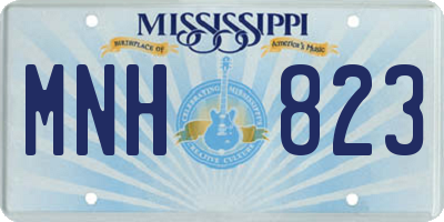 MS license plate MNH823