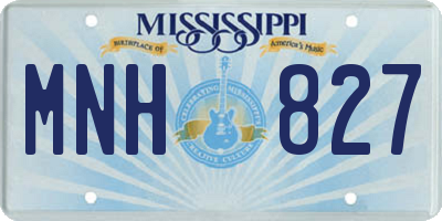 MS license plate MNH827