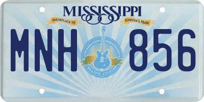 MS license plate MNH856
