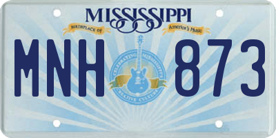 MS license plate MNH873