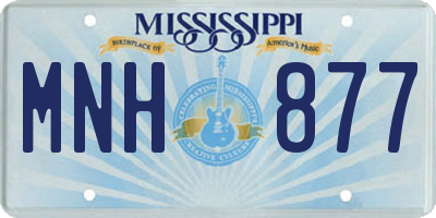 MS license plate MNH877