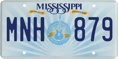 MS license plate MNH879