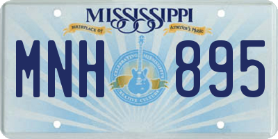 MS license plate MNH895