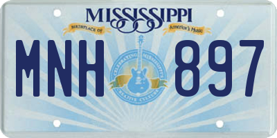 MS license plate MNH897