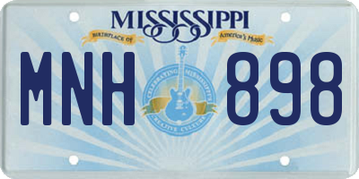 MS license plate MNH898