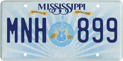MS license plate MNH899