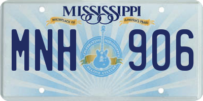 MS license plate MNH906