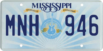 MS license plate MNH946