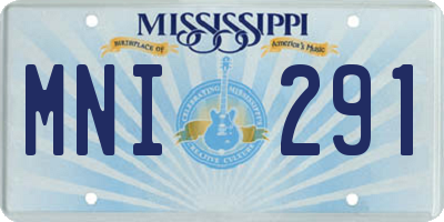 MS license plate MNI291