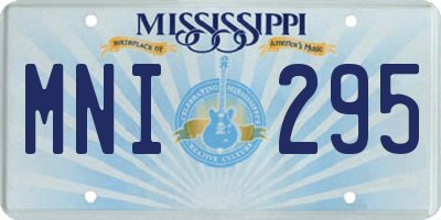 MS license plate MNI295