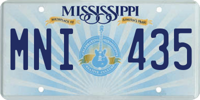 MS license plate MNI435