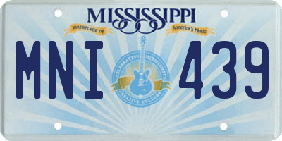 MS license plate MNI439