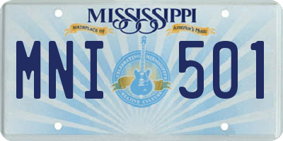 MS license plate MNI501