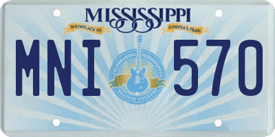 MS license plate MNI570