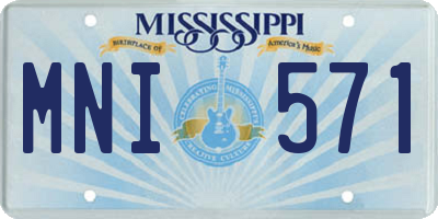 MS license plate MNI571