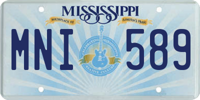 MS license plate MNI589