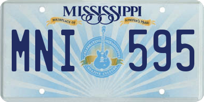 MS license plate MNI595